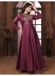 Maroon Silk Readymade Gown | Heavy Embroidery ARMANI VOL-2 51066 Maroon Silk Readymade Gown | Heavy Embroidery ARMANI VOL-2 51066