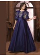 Navy Blue Silk Readymade Gown | Heavy Embroidery ARMANI VOL-2 51067