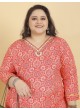 Orange Rayon Readymade Salwar Kameez Big Size Royal Vol-1 8646 Orange Rayon Readymade Salwar Kameez Big Size Royal Vol-1 8646