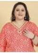 Orange Rayon Readymade Salwar Kameez Big Size Royal Vol-1 8646 Orange Rayon Readymade Salwar Kameez Big Size Royal Vol-1 8646