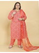 Orange Rayon Readymade Salwar Kameez Big Size Royal Vol-1 8646 Orange Rayon Readymade Salwar Kameez Big Size Royal Vol-1 8646