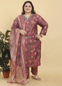 Peach Lichi Viscose Readymade Salwar Kameez Big Size Royal Vol-2 8648