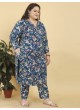 Blue Rayon Readymade Salwar Kameez Big Size Angle Vol-1 8638 Blue Rayon Readymade Salwar Kameez Big Size Angle Vol-1 8638
