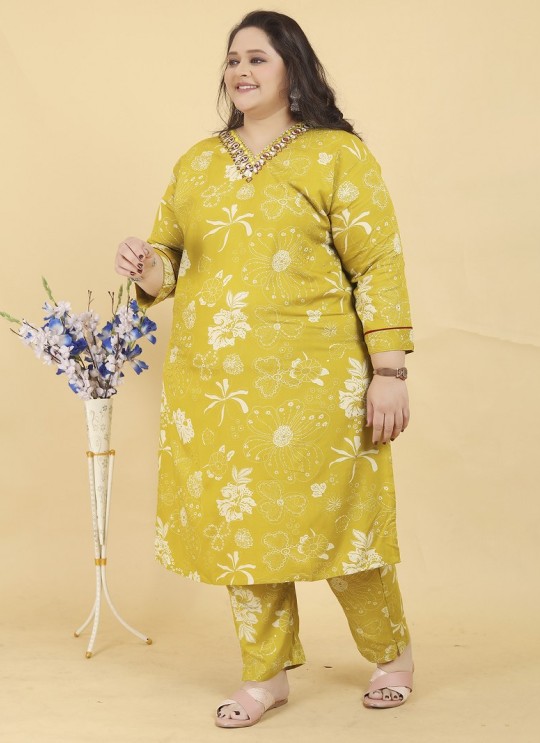 Yellow Rayon Readymade Salwar Kameez Big Size Angle Vol-2 8641 Yellow Rayon Readymade Salwar Kameez Big Size Angle Vol-2 8641