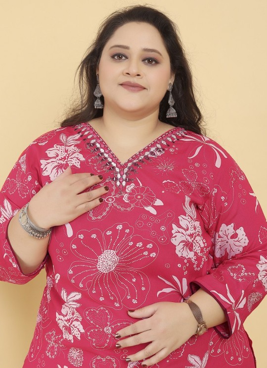 Pink Rayon Readymade Salwar Kameez Big Size Angle Vol-2 8643 Pink Rayon Readymade Salwar Kameez Big Size Angle Vol-2 8643