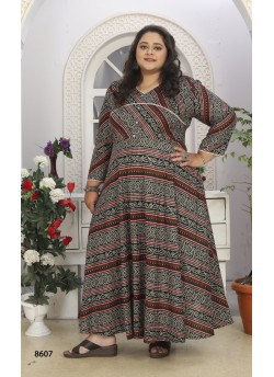 Badni-8607 to 8608 By Moksh Ready-made Designer Long Kurti