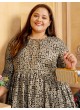 Black Rayon Readymade Long Kurti | Digital Print BIG SIZE VOL-01 8603 Black Rayon Readymade Long Kurti | Digital Print BIG SIZE VOL-01 8603