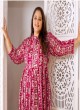 Rani Pink Rayon Readymade Long Kurti | Digital Print BIG SIZE VOL-02 8606 Rani Pink Rayon Readymade Long Kurti | Digital Print BIG SIZE VOL-02 8606