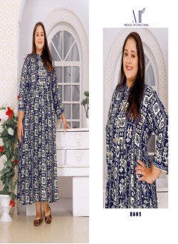 Big Size Vol-2-8605  to 8606 By Moksh Ready-made Designer Long Kurti