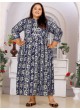 Navy Blue Rayon Readymade Long Kurti | Digital Print BIG SIZE VOL-02 8605