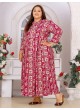 Rani Pink Rayon Readymade Long Kurti | Digital Print BIG SIZE VOL-02 8606
