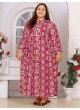 Rani Pink Rayon Readymade Long Kurti | Digital Print BIG SIZE VOL-02 8606