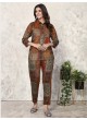 Brown Rayon Readymade Co-ord Set | Digital Print Co-Ord Set Vol-1 773 Brown Rayon Readymade Co-ord Set | Digital Print Co-Ord Set Vol-1 773