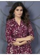 Light Maroon Rayon Readymade Co-ord Set | Digital Print Co-Ord Set Lotus Vol-1 847 Light Maroon Rayon Readymade Co-ord Set | Digital Print Co-Ord Set Lotus Vol-1 847