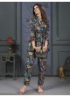 Teal Blue Rayon Readymade Co-ord Set | Digital Print Co-Ord Set Lotus Vol-1 848 Teal Blue Rayon Readymade Co-ord Set | Digital Print Co-Ord Set Lotus Vol-1 848