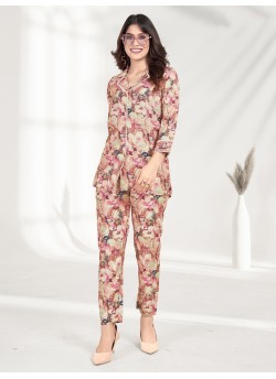 Co-ord Set Milky 802 By Moksh Ready-made Co-ord Sets