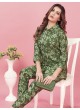Green Chanderi Readymade Co-ord Set | Digital Print CO-ORD QUEEN 795 Green Chanderi Readymade Co-ord Set | Digital Print CO-ORD QUEEN 795