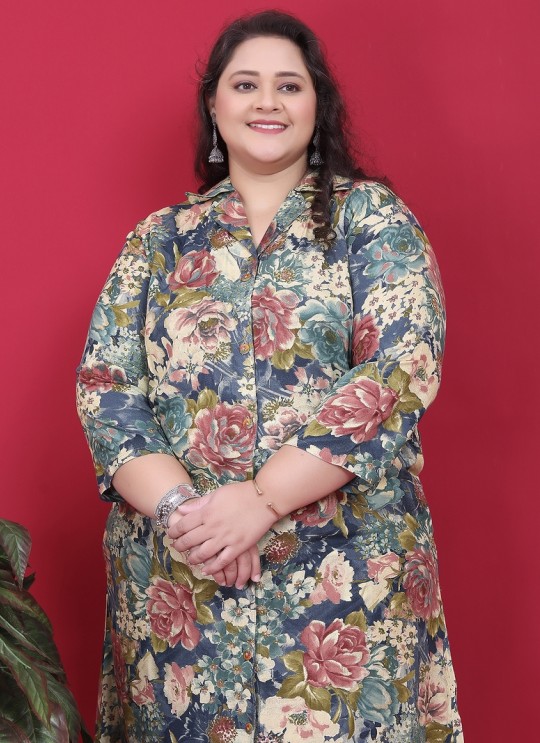 Multicolor Rayon Readymade Co-ord Set | Printed BIG SIZE CO-ORD SET-1 8629 Multicolor Rayon Readymade Co-ord Set | Printed BIG SIZE CO-ORD SET-1 8629