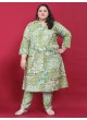 Green Rayon Readymade Co-ord Set | Printed BIG SIZE CO-ORD SET-1 8630 Green Rayon Readymade Co-ord Set | Printed BIG SIZE CO-ORD SET-1 8630