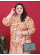 Orange Rayon Co-ord Set | BIG SIZE CO-ORD SET-2 8633