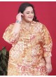 Orange Rayon Co-ord Set | BIG SIZE CO-ORD SET-2 8633