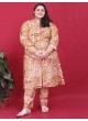 Orange Rayon Co-ord Set | BIG SIZE CO-ORD SET-2 8633