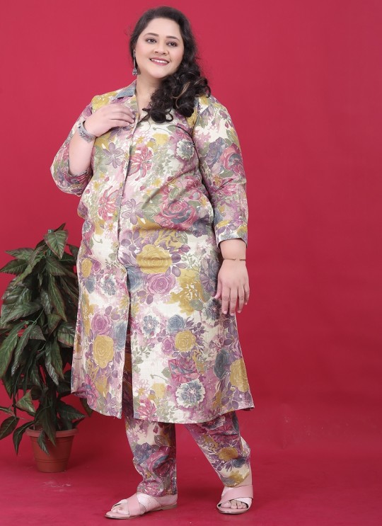 Multicolor Rayon Readymade Co-ord Set | Printed BIG SIZE CO-ORD SET-3 8635 Multicolor Rayon Readymade Co-ord Set | Printed BIG SIZE CO-ORD SET-3 8635