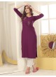 DIVA VOL-1 With Lycra Pent | Embroidered Silk Readymade Kurti With Pant Purple 7601 DIVA VOL-1 With Lycra Pent | Embroidered Silk Readymade Kurti With Pant Purple 7601