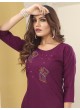 DIVA VOL-1 With Lycra Pent | Embroidered Silk Readymade Kurti With Pant Purple 7601 DIVA VOL-1 With Lycra Pent | Embroidered Silk Readymade Kurti With Pant Purple 7601