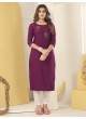 DIVA VOL-1 With Lycra Pent | Embroidered Silk Readymade Kurti With Pant Purple 7601 DIVA VOL-1 With Lycra Pent | Embroidered Silk Readymade Kurti With Pant Purple 7601