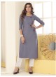 DIVA VOL-1 Without Pent | Embroidered Silk Readymade Kurti Grey 7603 DIVA VOL-1 Without Pent | Embroidered Silk Readymade Kurti Grey 7603