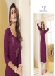 DIVA VOL-1 Without Pent | Embroidered Silk Readymade Kurti Purple 7601 DIVA VOL-1 Without Pent | Embroidered Silk Readymade Kurti Purple 7601