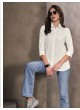 White Cotton Readymade Women-Shirt | Plain DREAM SHIRT VOL-1 2154 White Cotton Readymade Women-Shirt | Plain DREAM SHIRT VOL-1 2154