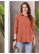 Orange Cotton Readymade Women-Shirt | Plain DREAM SHIRT VOL-1 2156 Orange Cotton Readymade Women-Shirt | Plain DREAM SHIRT VOL-1 2156