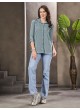 Steel Blue Cotton Readymade Women-Shirt | Plain DREAM SHIRT VOL-1 2157 Steel Blue Cotton Readymade Women-Shirt | Plain DREAM SHIRT VOL-1 2157