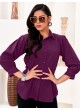 Purple Cotton Readymade Women-Shirt | Plain DREAM SHIRT VOL-2 2158 Purple Cotton Readymade Women-Shirt | Plain DREAM SHIRT VOL-2 2158