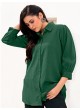 Green Cotton Readymade Women-Shirt | Plain DREAM SHIRT VOL-2 2159