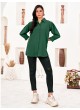 Green Cotton Readymade Women-Shirt | Plain DREAM SHIRT VOL-2 2159