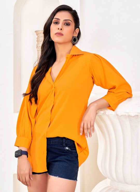 Mustard Cotton Readymade Women-Shirt | Plain DREAM SHIRT VOL-2 2160 Mustard Cotton Readymade Women-Shirt | Plain DREAM SHIRT VOL-2 2160