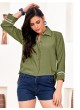 Green Cotton Readymade Shirt | Plain DREAM SHIRT VOL-3 2165