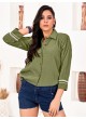 Green Cotton Readymade Shirt | Plain DREAM SHIRT VOL-3 2165