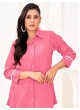 Pink Cotton Readymade Shirt | Plain DREAM SHIRT VOL-3 2166
