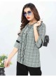 Grey Cotton Readymade Short Top | Digital Print GATTU VOL-02 3321 Grey Cotton Readymade Short Top | Digital Print GATTU VOL-02 3321