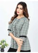 Grey Cotton Readymade Short Top | Digital Print GATTU VOL-02 3321 Grey Cotton Readymade Short Top | Digital Print GATTU VOL-02 3321