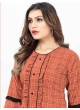 Orange Cotton Readymade Short Top | Digital Print GATTU VOL-02 3322 Orange Cotton Readymade Short Top | Digital Print GATTU VOL-02 3322