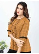 Mustard Cotton Readymade Short Top | Digital Print GATTU VOL-02 3325 Mustard Cotton Readymade Short Top | Digital Print GATTU VOL-02 3325
