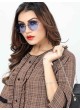 Brown Cotton Readymade Short Top | Digital Print GATTU VOL-02 3326 Brown Cotton Readymade Short Top | Digital Print GATTU VOL-02 3326