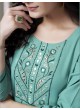 GIVA VOL-1 Without Pent | Embroidered Cotton Readymade Kurti Rama Blue 669