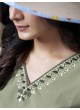 GIVA VOL-1 Without Pent | Embroidered Cotton Readymade Kurti Olive Green 670 GIVA VOL-1 Without Pent | Embroidered Cotton Readymade Kurti Olive Green 670