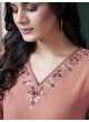 GIVA VOL-1 Without Pent | Embroidered Cotton Readymade Kurti Peach 671
